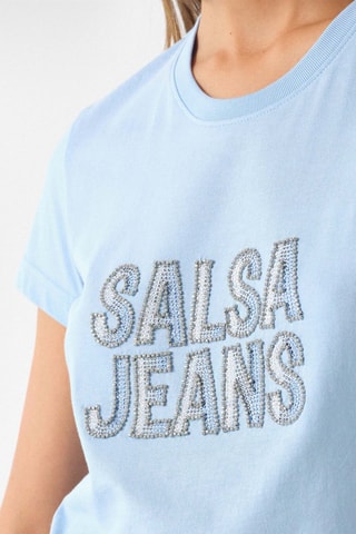 T-shirt slim - Bleu