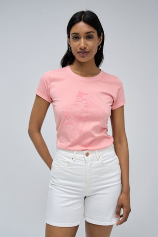 Camiseta slim fit - Rosa