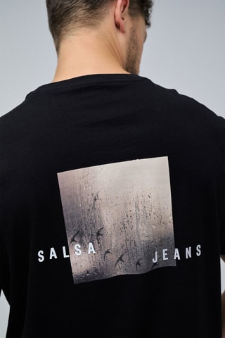Camiseta regular fit - Negro