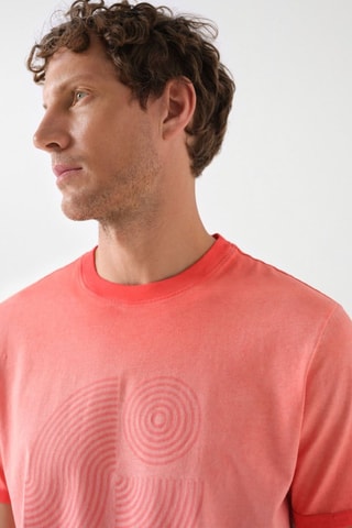 Camiseta slim fit - Naranja