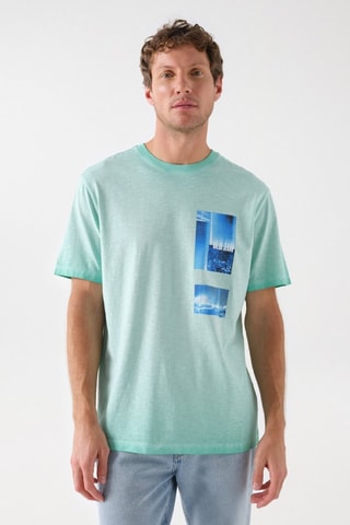 T-shirt regular - Vert
