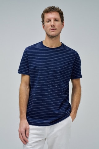 Camiseta slim fit - Azul marino