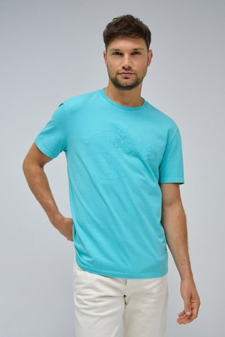 Camiseta regular fit - Turquesa