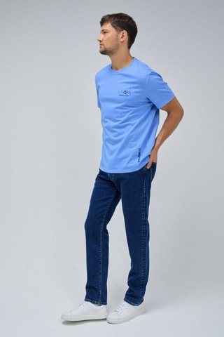 Camiseta regular fit - Azul claro