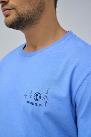 Camiseta regular fit - Azul claro
