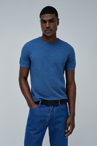 Camiseta regular fit - Azul cobalto