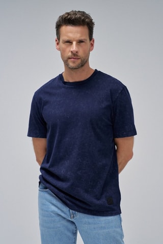 Camiseta regular fit - Azul marino