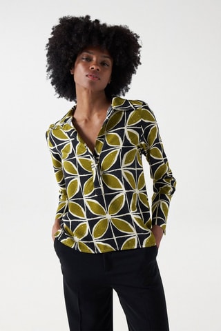 Blusa regular fit - Negro