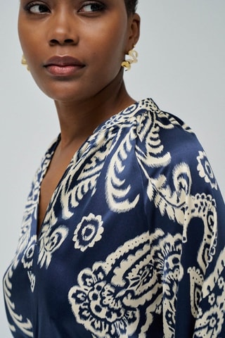Blusa regular fit - Azul