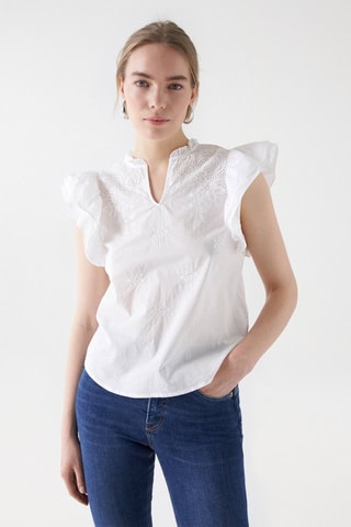 Blusa regular fit - Blanco