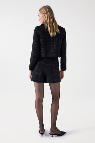 Falda pantalón regular fit - Negro