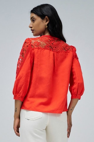 Camisa de lino - Rojo