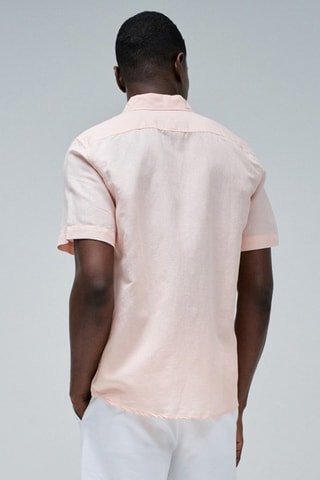 Chemise regular en lin - Rose pâle