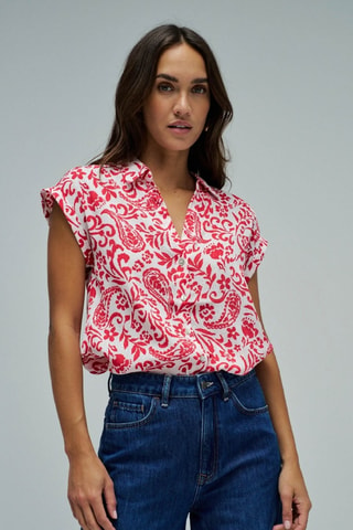 Camisa - Blanco y rojo
