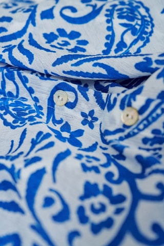 Camisa - Blanco y azul