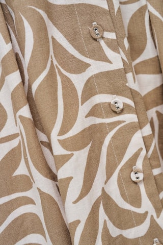 Robe chemise en lin - Beige
