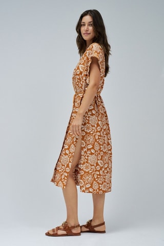 Kimono - Naranja y blanco