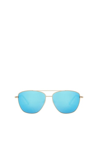 Gepolariseerde Zonnebril Uniseks Lax - Spiegelende Glazen - Categorie 3 - Blauw, bruin en goudkleurig
