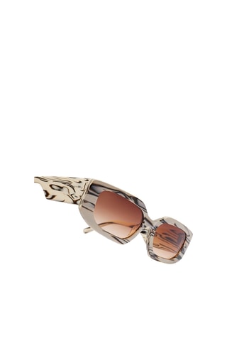 Zonnebril Dames Trendset - Categorie 2 - Beige en bruin