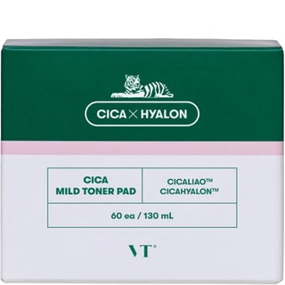Vt Comsetics - Disques tonifiants exfoliants - Cica Mild Toner Pad - Visage - 60 pièces