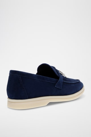 Nubuck Mocassins Portland - Marineblauw