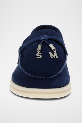 Nubuck Mocassins Portland - Marineblauw