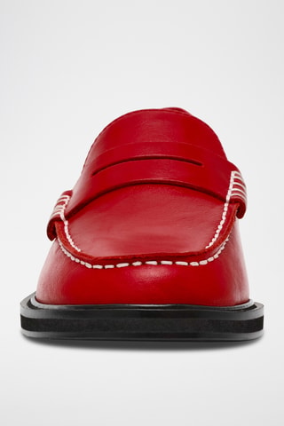 Leren Mocassins Madison - Rood