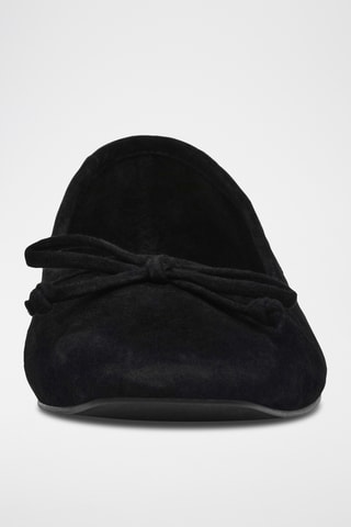 Nubuck Ballerina's Malinda - Zwart