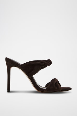 Nubuck Muiltjes met Hak Trophy - Bruin