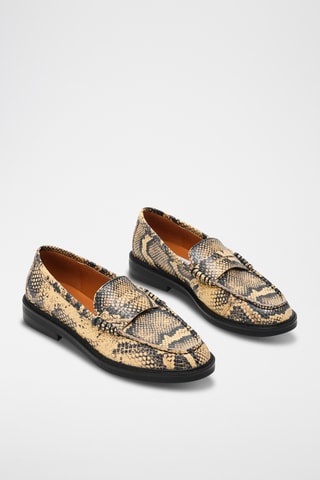 Leren Mocassins Adison - Lichtbeige