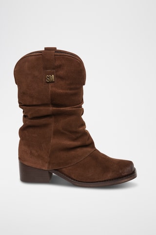 Nubuck Enkellaarzen Qiana - Bruin