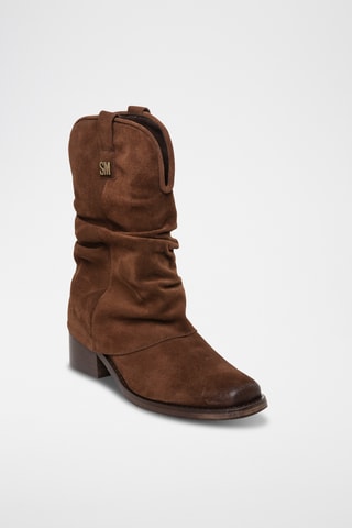 Nubuck Enkellaarzen Qiana - Bruin