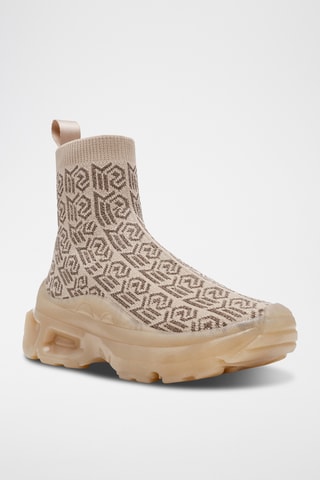 Hoge Platform Sneakers Flyby - Beige