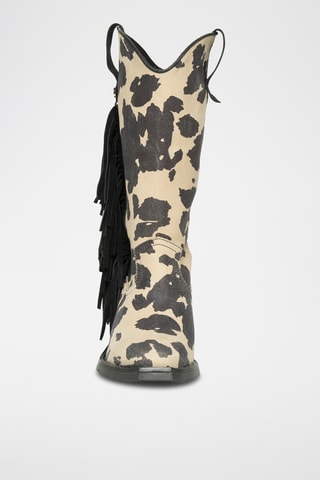 Leren Laarzen Wallace - Beige en Zwart