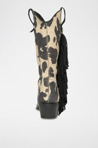 Leren Laarzen Wallace - Beige en Zwart