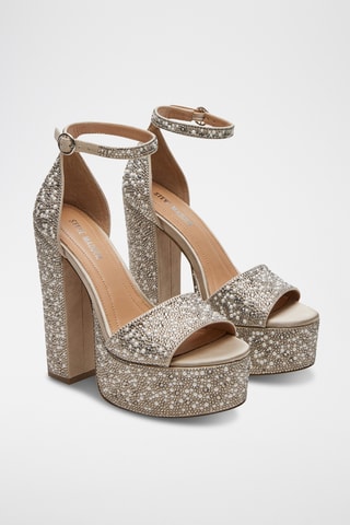Sandalen met Hak Glam - Ivoorkleurig