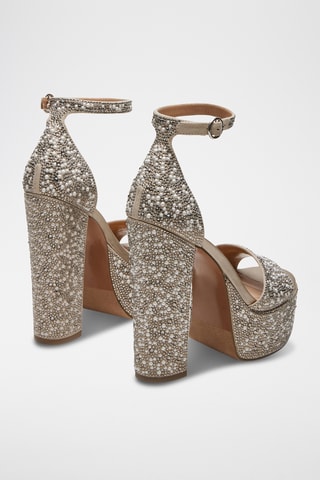 Sandalen met Hak Glam - Ivoorkleurig