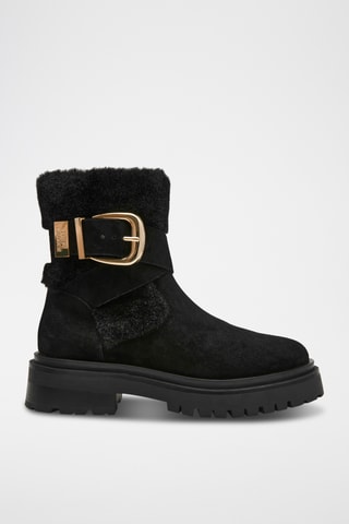 Nubuck Enkellaarzen Lodge - Zwart