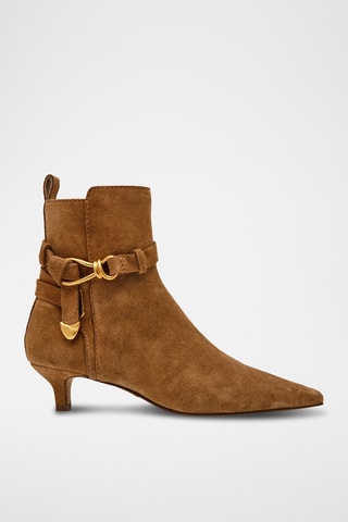 Nubuck Enkellaarzen Roller - Camel