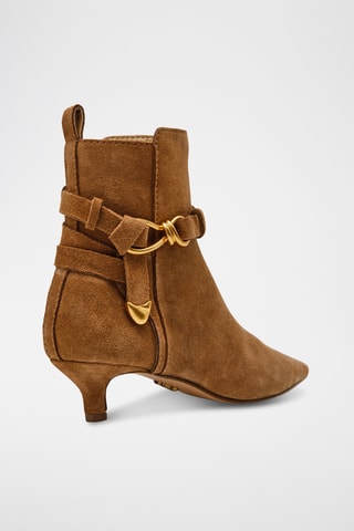 Nubuck Enkellaarzen Roller - Camel