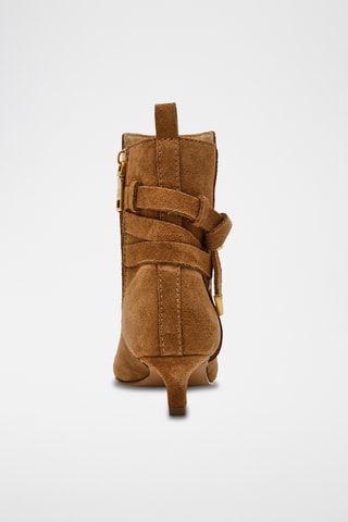 Nubuck Enkellaarzen Roller - Camel