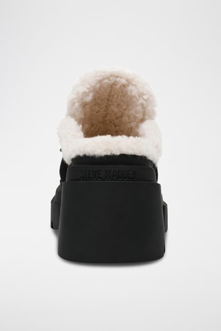 Gevoerde Nubuck Muiltjes met Hak Turnpike - Zwart