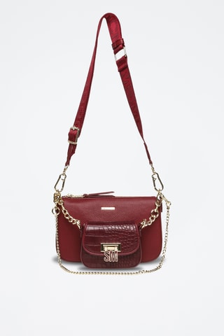 Schoudertas en Clutch Naim - Bordeauxrood