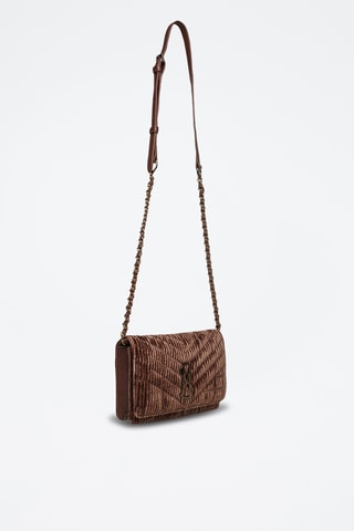 Velours Handtas Voler - Bruin