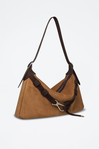 Nubuck Trendy Handtas Klarity - Camel