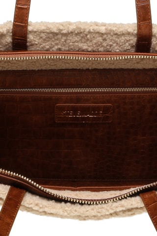 Trendy Handtas en Clutch Amaia - Bruin en Beige