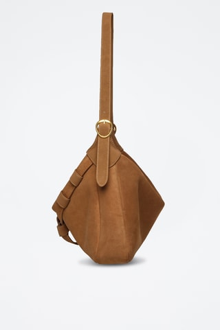 Nubuck Trendy Handtas Bklarity - Lichtbruin