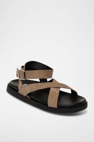 Nubuck Sandalen Mybestie-E - Taupe