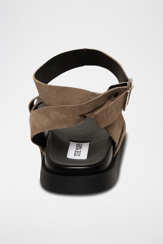 Nubuck Sandalen Mybestie-E - Taupe