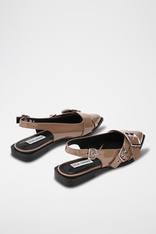 Gelakte Ballerina's Grezly - Taupe